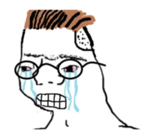 Crying midwit meme